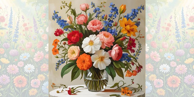 Beautiful floral bouquet that expresses the secret language of flowers