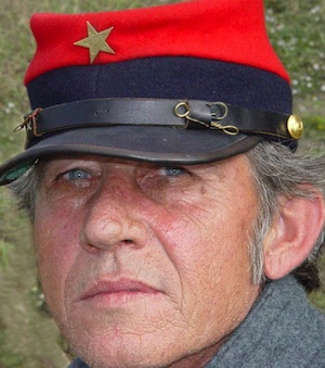 Head shot of Civil War soldier