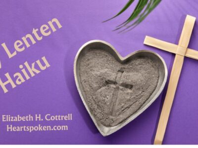 Heart, cross, title Daily Lenten Haiku