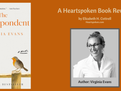 Book cover and author headshot The Correspondent by Virginia Evans