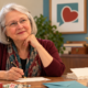 Elizabeth at her desk wondering how many letters she can write to a donor without bothering them.